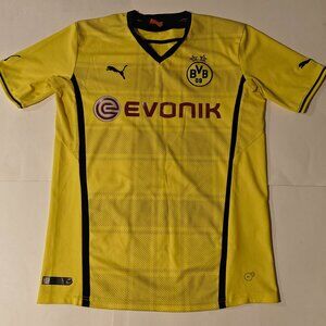 Borussia Dortmund 2013/2014 Home Jersey Puma Yellow Size M BVB Vintage Soccer
